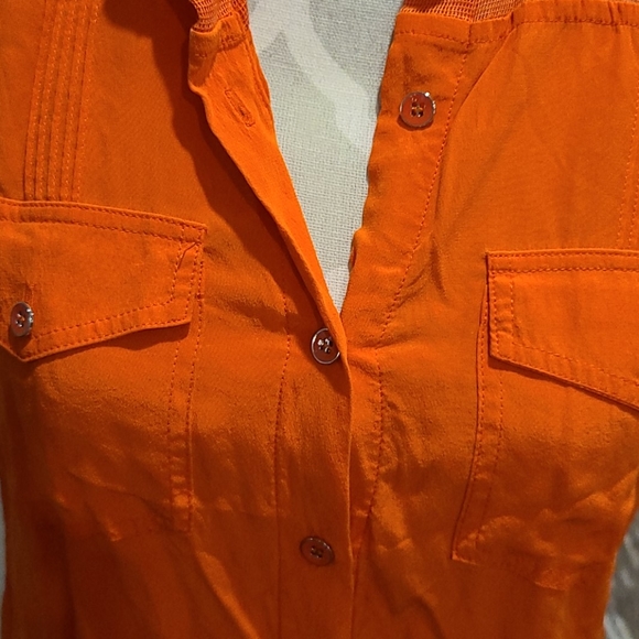 Club Monaco sleeveless silk shirt dress - Picture 3 of 7